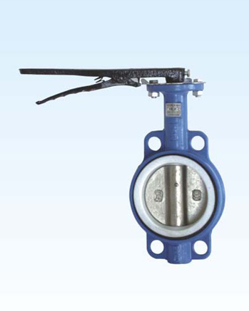 D71f4-10 / 16 handle PTFE wafer butterfly valve