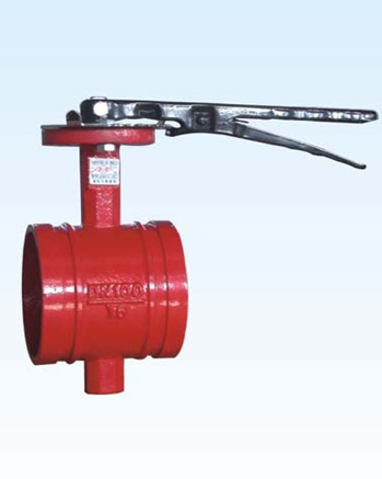 D81x-10 / 16q handle groove butterfly valve